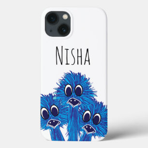 Emoe Struisvogel Vogel Gepersonaliseerd iPhone 13 Hoesje