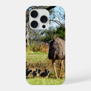Emoemoederen die kuikens mee uit wandelen nemen, iPhone 15 pro hoesje