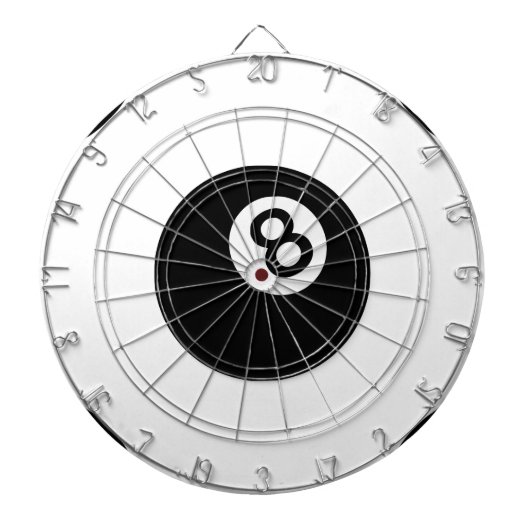 emoji acht ball dartbord (Voorkant)