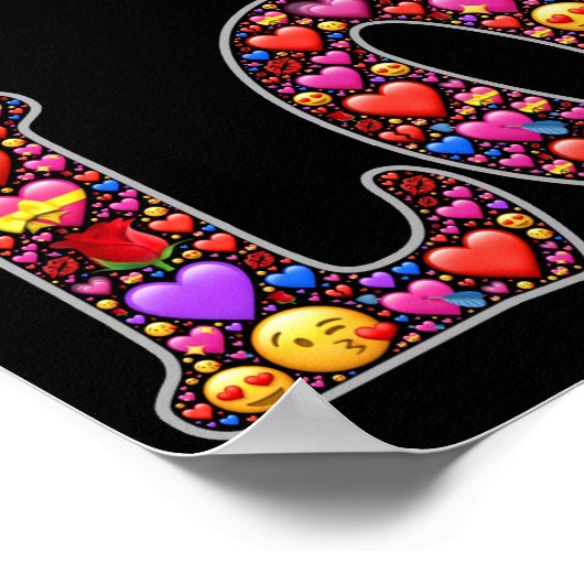 Emoji affiche d'amour (Coin)