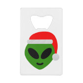 emoji alien père Noël vert (Devant)