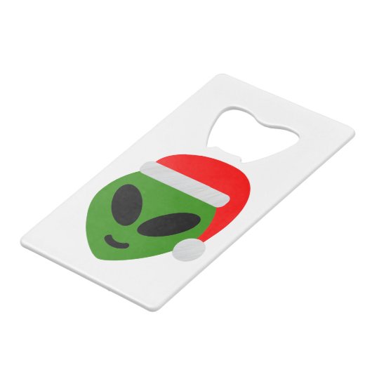 emoji alien père Noël vert (Dos Angle)