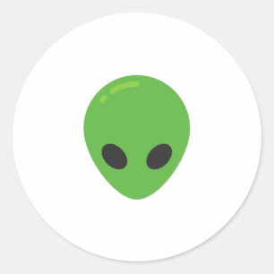 emoji aliens ronde sticker