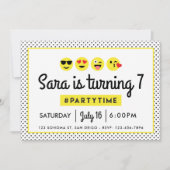 Emoji anniversaire invitation (Devant)