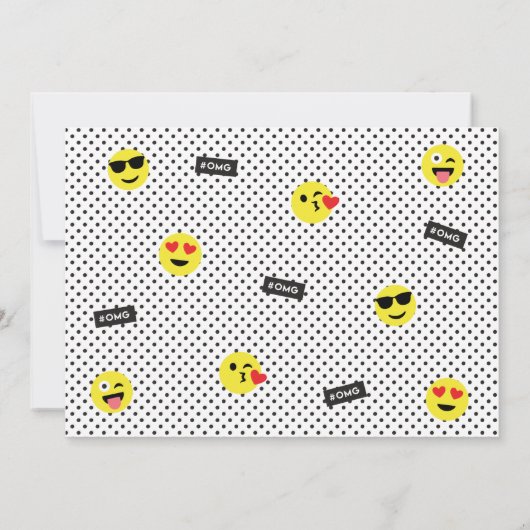 Emoji anniversaire invitation (Dos)