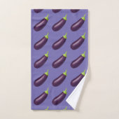 Émoji Aubergine (Serviette à main)