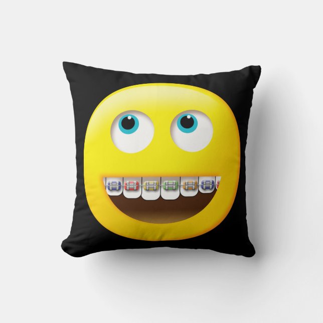 Emoji avec Coussin de bretelles (Recto)