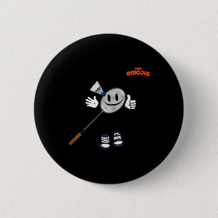 Emoji Badminton Sport Duim omhoog Ronde Button 5,7 Cm
