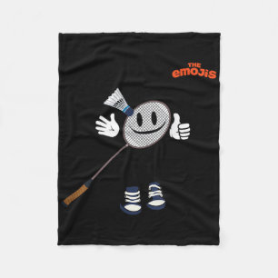 Emoji Badminton Sporten Duim Omhoog Fleece Deken
