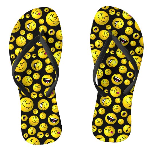 Emoji-ballen Teenslippers (Voetbed)
