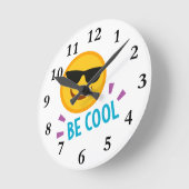 Emoji Be Cool Ronde Klok (Hoek)