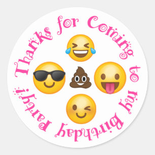 Emoji bedankt je sticker