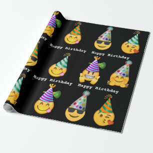 Emoji Birthday Cadeaupapier