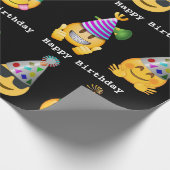 Emoji Birthday Cadeaupapier (Hoek)