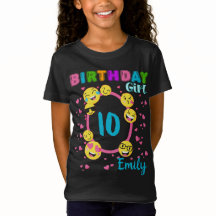Emoji Birthday Girl Theme Party Matching Custom