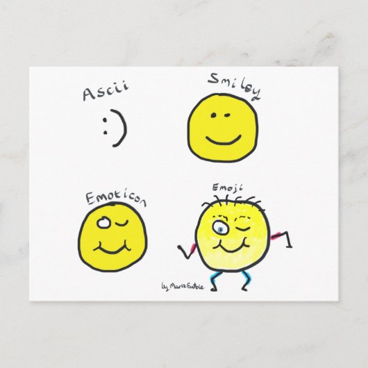 Emoji Briefkaart (Voorkant)