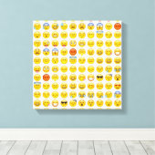 emoji canvas afdruk (Insitu (Houten vloer))