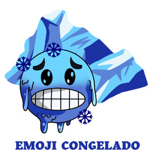 emoji congelado hoodie