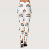 Emoji Curling Leggings en pierre (Dos)