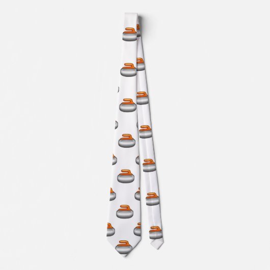 Emoji Curling Stone mensdon mannen necktie stropda Stropdas (Voorkant)