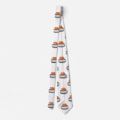 Emoji Curling Stone mensdon mannen necktie stropda Stropdas (Achterkant)