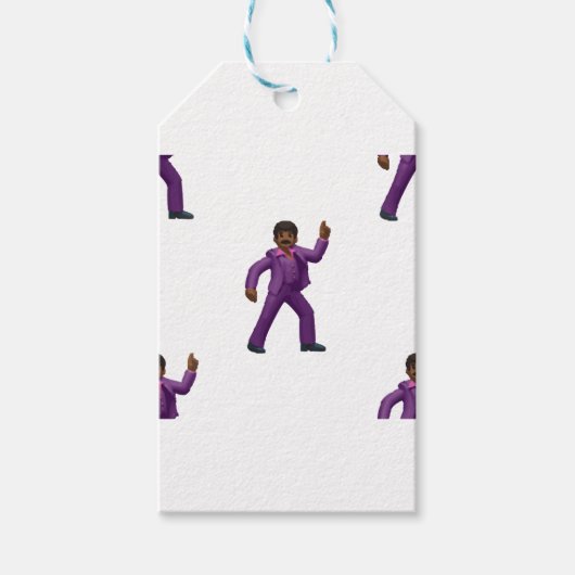 Emoji Dancing Man Cadeaulabel (Voorkant)