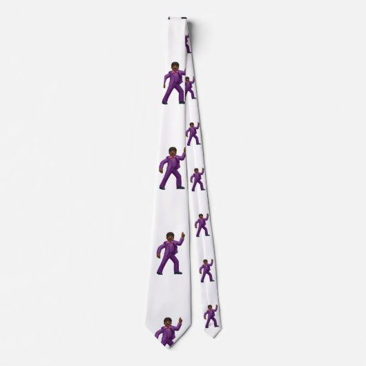 Emoji Dancing Man herenkleding mannen stropdas str (Voorkant)
