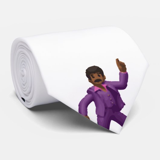 Emoji Dancing Man herenkleding mannen stropdas str (Opgerold)