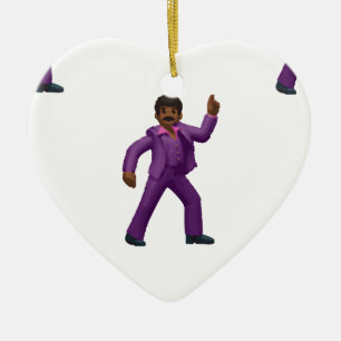 Emoji Dancing Man Keramisch Ornament