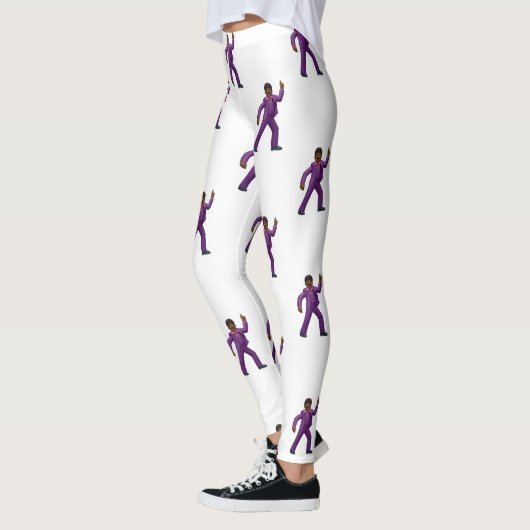 Emoji Dancing Man leggings (Gauche)
