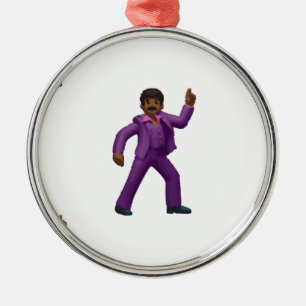 Emoji Dancing Man Metalen Ornament