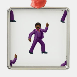 Emoji Dancing Man Metalen Ornament