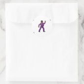 Emoji Dancing Man Ronde Sticker (Tas)