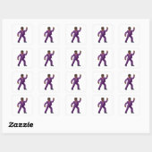 Emoji Dancing Man Vierkante Sticker (Vel)