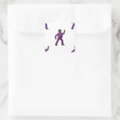 Emoji Dancing Man Vierkante Sticker (Tas)