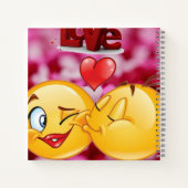emoji de beso notitieboek (Achterkant)