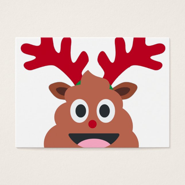 emoji de caca de renne de Noël (Devant)