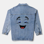 emoji denim jacket (Achterkant)