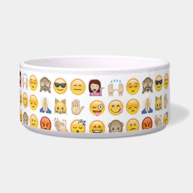 Emoji Dog Bowl Voerbakje (Voorkant)