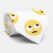 Emoji Eye Rolling Menswear mannen stropdas stropda (Opgerold)