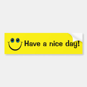 Emoji Face heeft een leuke dag Bumpersticker