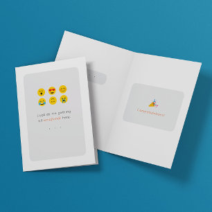 Emoji felicitaties kaart