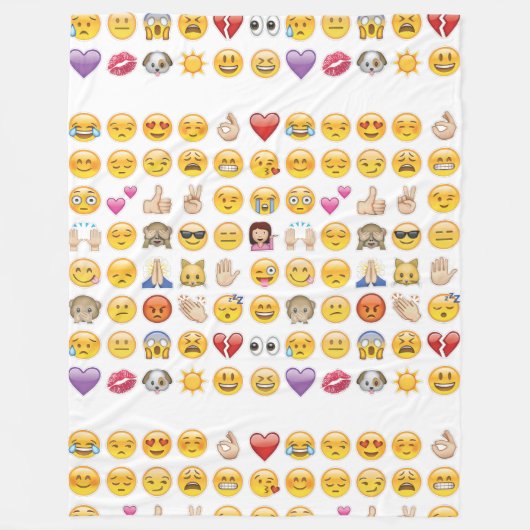 Emoji fleece deken gooien (Voorkant)