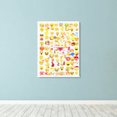 Emoji-formaat LG Canvas Afdruk (Insitu (Houten vloer))
