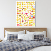 Emoji-formaat LG Canvas Afdruk (Insitu (Slaapkamer))