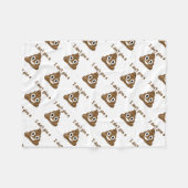 Emoji Geef een poo Fleece Deken (Voorkant (Horizontaal))