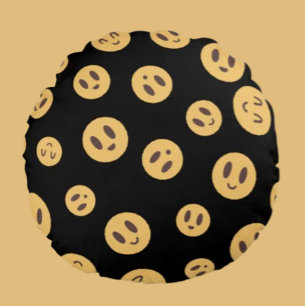 Emoji Gezichten Rond Kussen