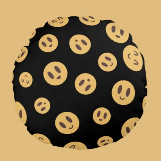 Emoji Gezichten Rond Kussen (Creator heeft geüpload)