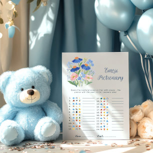 Emoji-gokspel voor Wildflower-babyshower