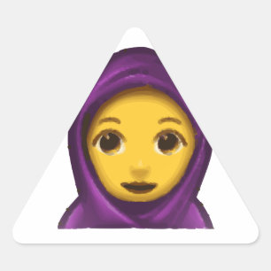 emoji hajib driehoek sticker